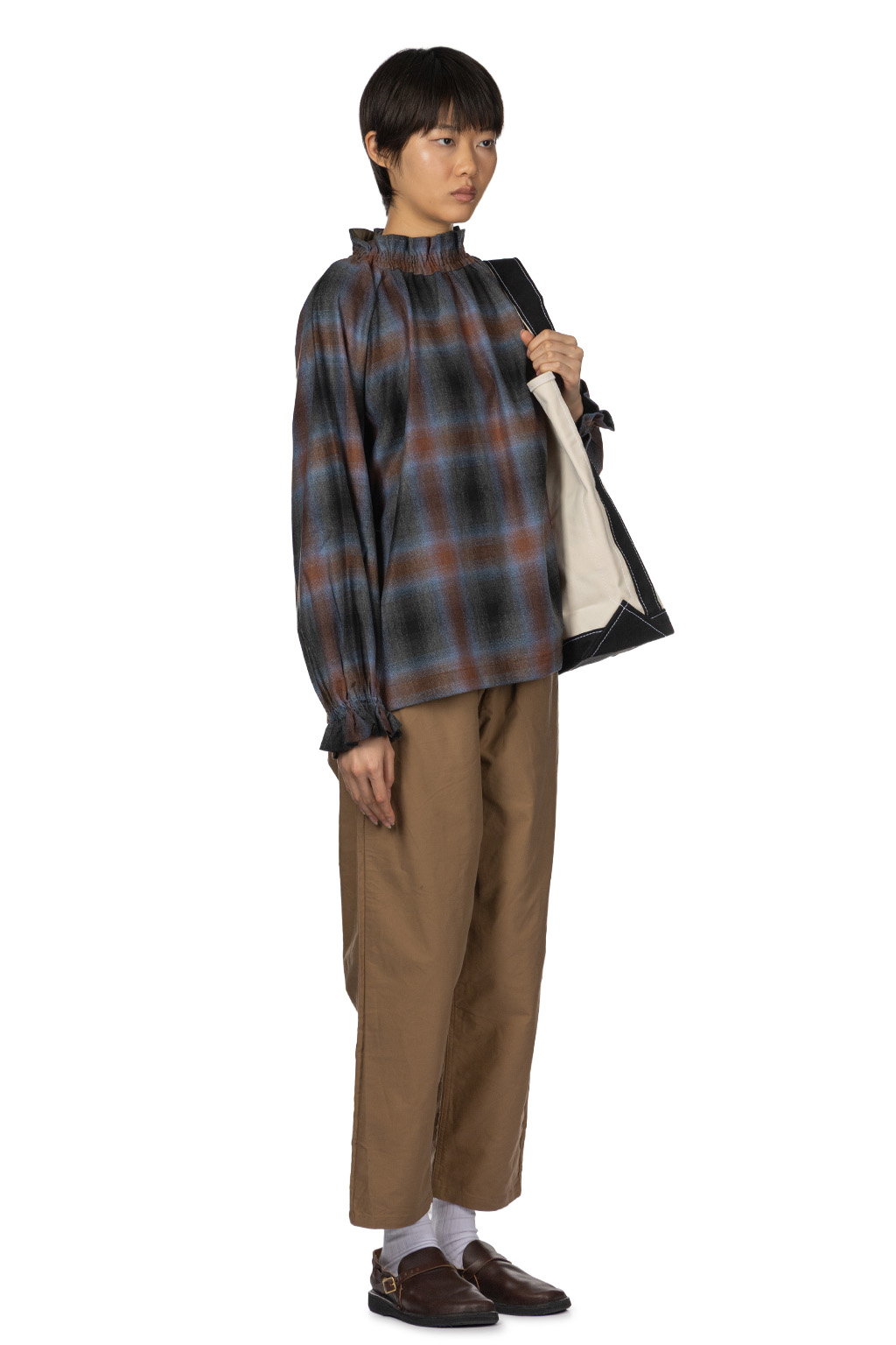 Tigre Brocante - Stretch Gather Frill Blouse